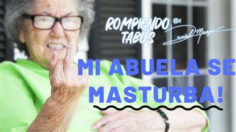 abuela masturba